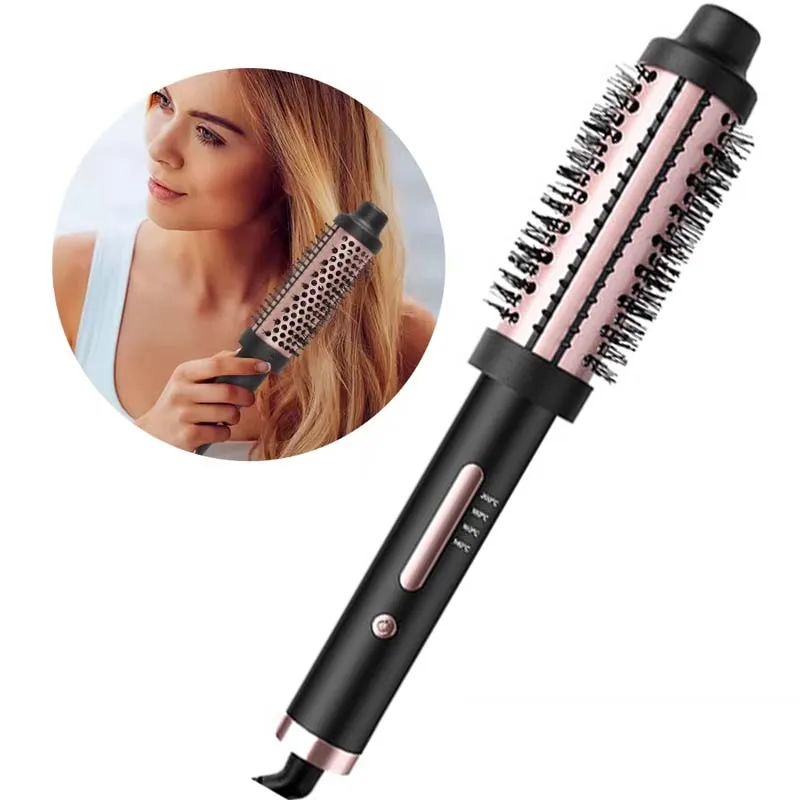 

Hair styling tools multi function thermal brush electric hair curling brush portable hot comb iron straightener