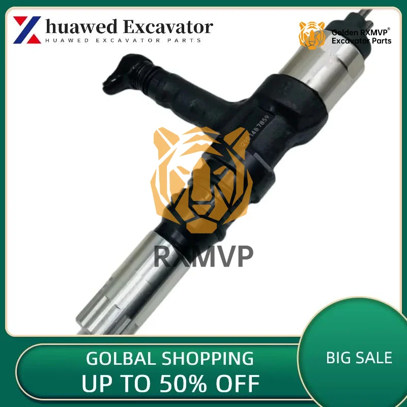 6245-11-3100 095000-6290 Common Rail Fuel Injector For Komatsu Saa6d170e-5a 6d170 Engine Pc1250-8 Wa600-8 D375-5 Excavator