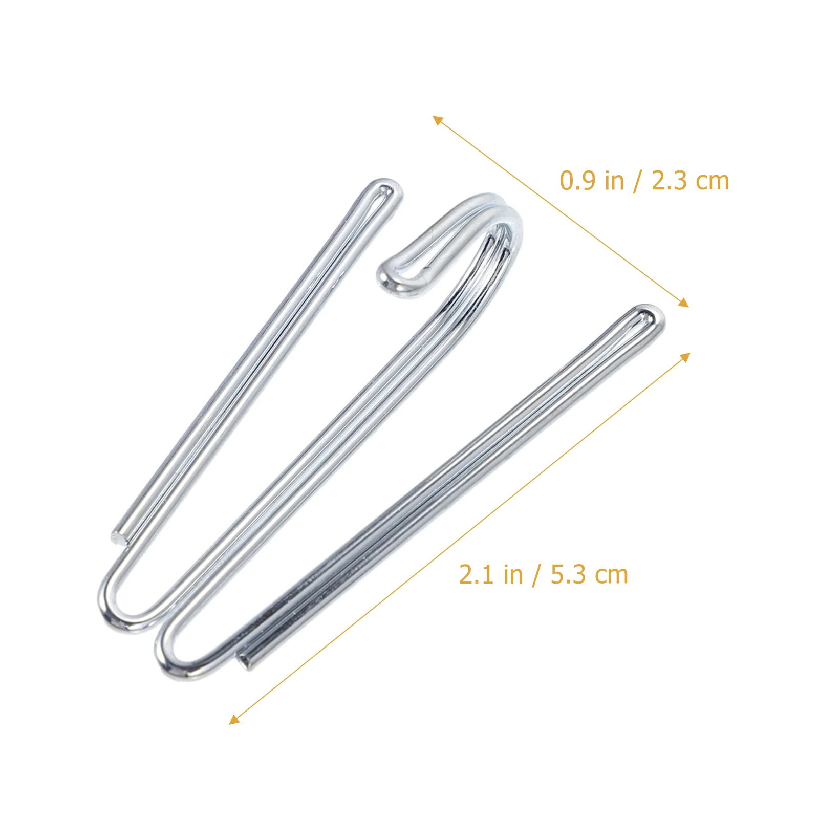 50 Pcs Clothes Rack Heavy Duty Curtain Hook Clips for Curtains Stainless Steel Pinch Hooks