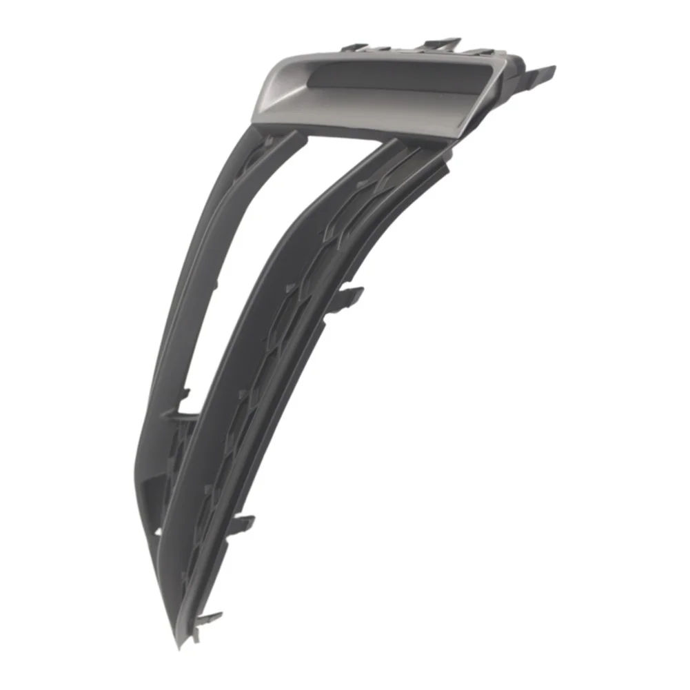 Front Bumper Left Air Guide Grille for For A1 S-Line 2015 to 2018 8XA807647A 8XA807681D ABS Black Silver 46.5x15x9cm
