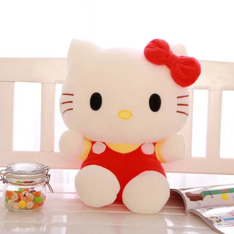 Kawaii Sanrio Plush Hello Kitty Plush Room Decor Plushies Kawaii Doll Hello Kitty Stuffed Animal Toy Ragdoll Home Xmas Gifts