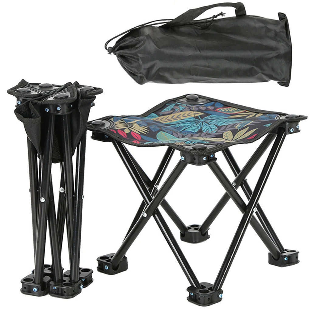 

1PCS Folding Camp Stool Portable Outdoor Stool Small Chair Footrest Seat Foldable for Outdoor Camping Hiking Beach Fishing Chair