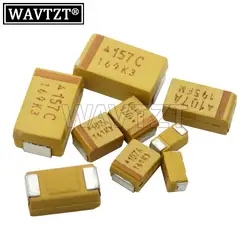 10PCS Tantalum Capacitor A B C D Type 100UF 150UF 220UF 330UF 470UF 680UF 6V 6.3V 10V 16V 25V 35V 50V 4.7/6.8/10/15/22/33/47UF