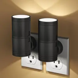 LED Night Lights Plug Into Wall Plug in Night Light with 3 Light Modes Dusk to Dawn Dimmable Night Light for Hallway Bathroom