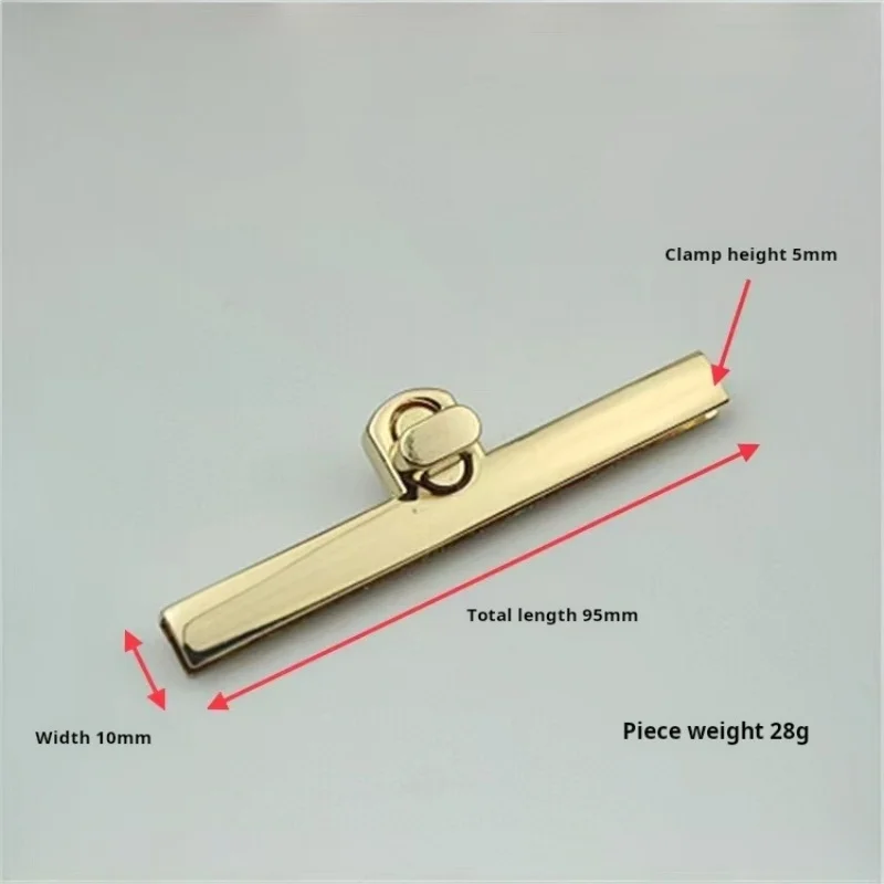 Luggage Hardware Accessories Metal Strip Twist Lock Handbag Zinc Alloy Women's Bag Rotating Lock Buckle