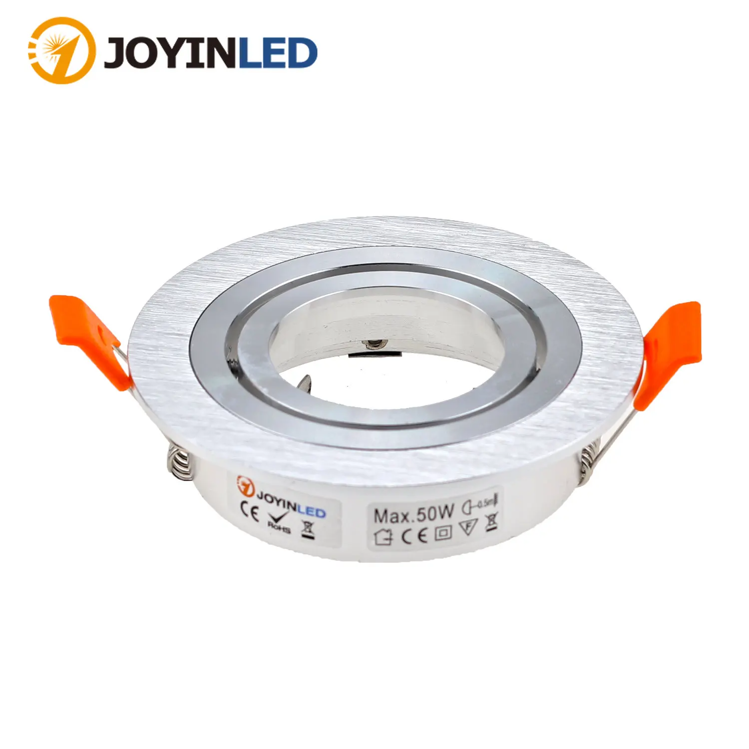 Hot Selling Recessed Adjustable Black White Silver LED Ceiling Downlight Fittings Fixture MR16 GU10 Aluminium Holder Frame