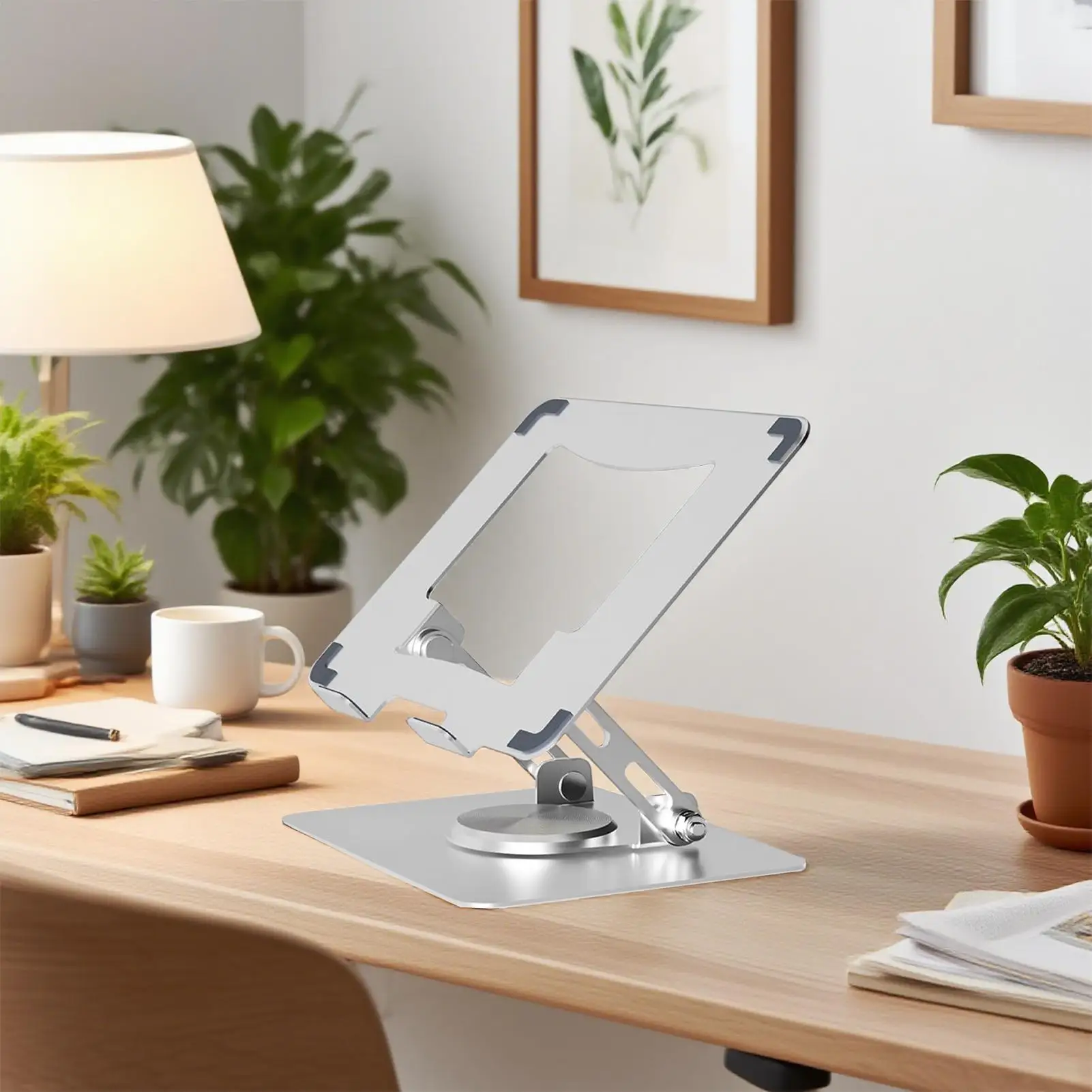 調節可能なラップトップスタンド通気性ノートブックホルダーライザー 14-17.3 ラップトップ用ポータブルコンピュータスタンドデスク教室職場用