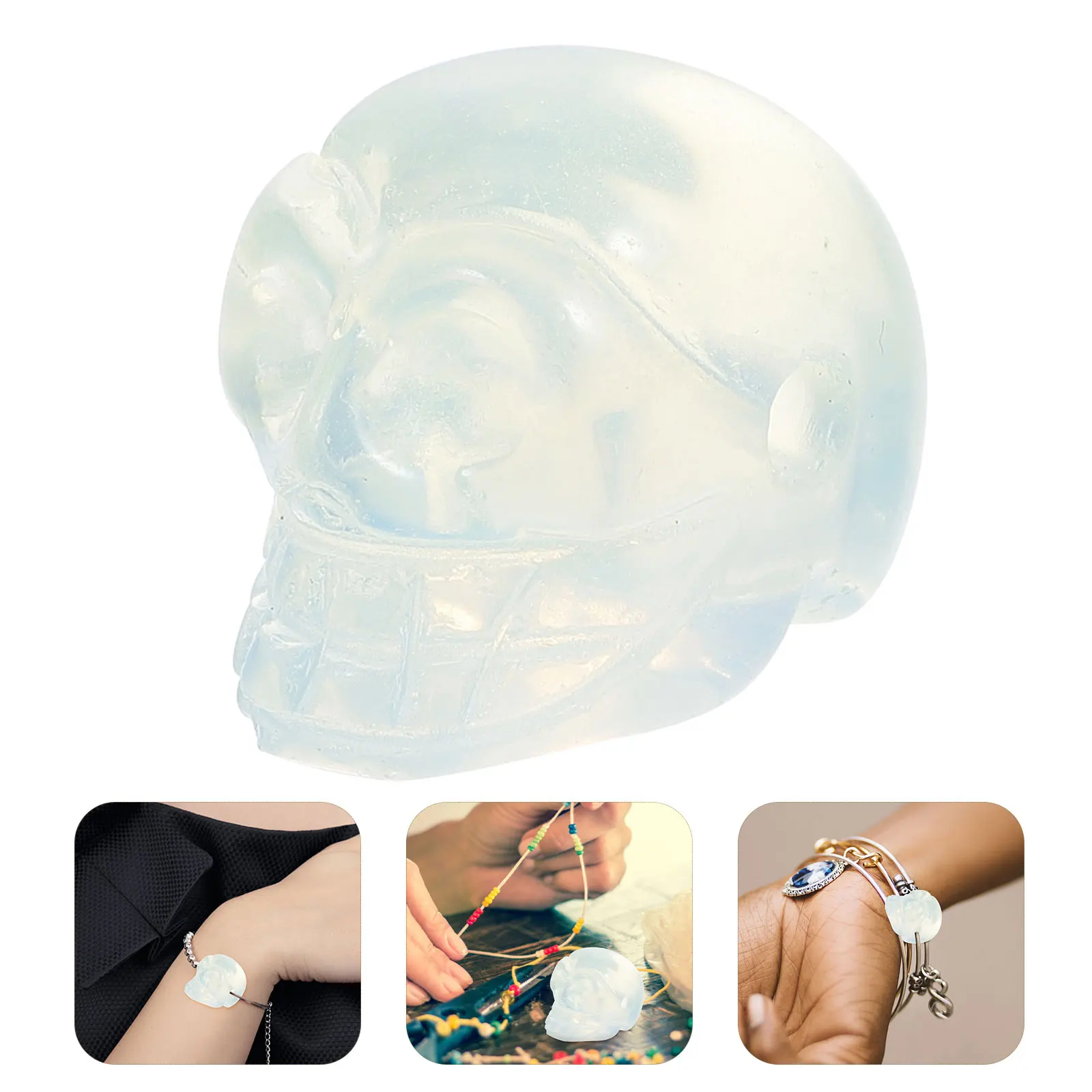 

Bracelet Crystal Agate Pendant Gemstone Bracelets Skull Charms Hanging Ornaments
