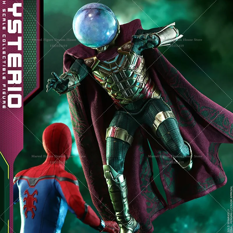 HOTTOYS MMS556 1/6 Scale Marvel Mysterio Quentin Beck Misty Helmet Sinister Six Member 12-inch Full Set Action Figure Soldier