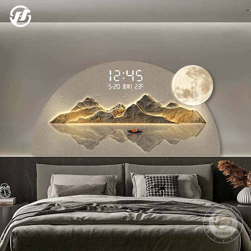 ساعات حائط لديكور الغرفة كبيرة الحجم، جدار معدني، آلية فاخرة لطيفة، ساعة حائط داخلية، أثاث فندق Relogio De Parede