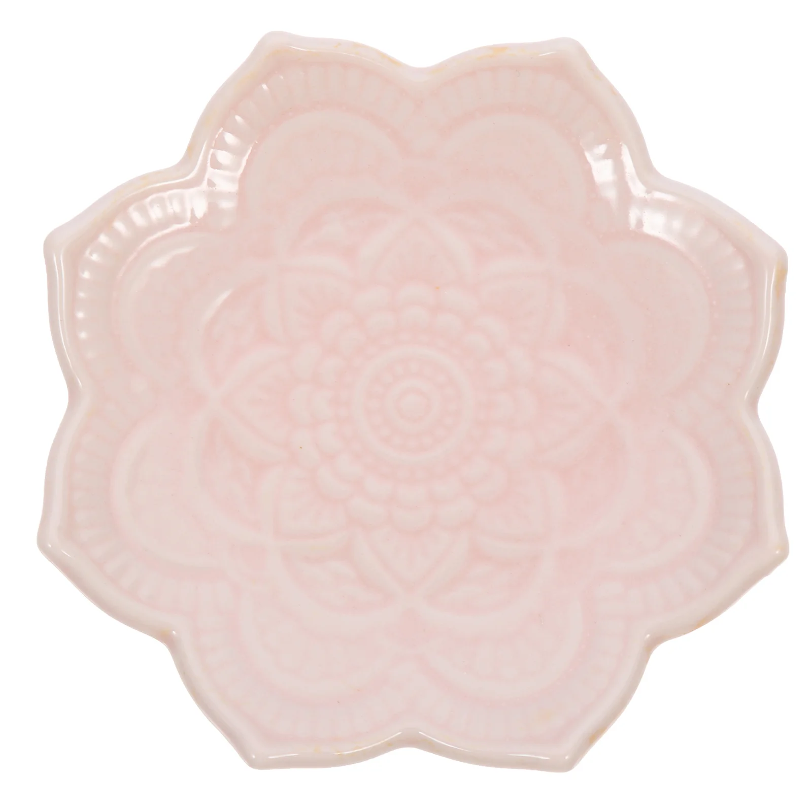 

Ceramic Jewelry Tray Mandala Flower Shape Decorative Tray for Rings Earrings Bracelets Desktop Organizer Jewelry Holder