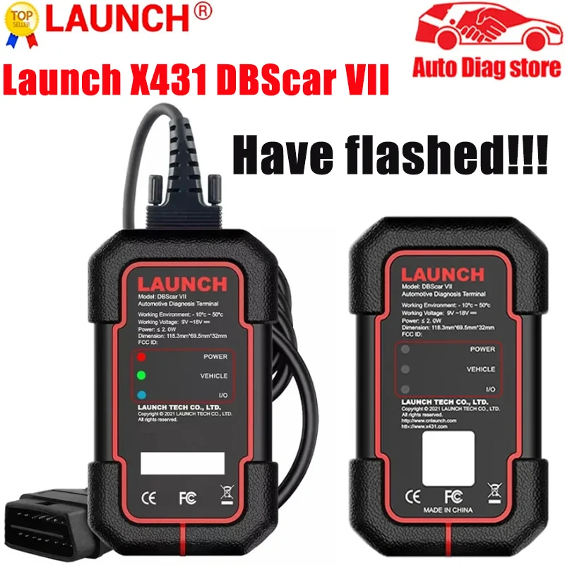 Launch X431 DBScar VII 7 DBScar7 Support CANFD CAN FD DOIP Protocol Bluetooth Connector Code Scanner Diagnos for XPRO5/DZ/XDIAG