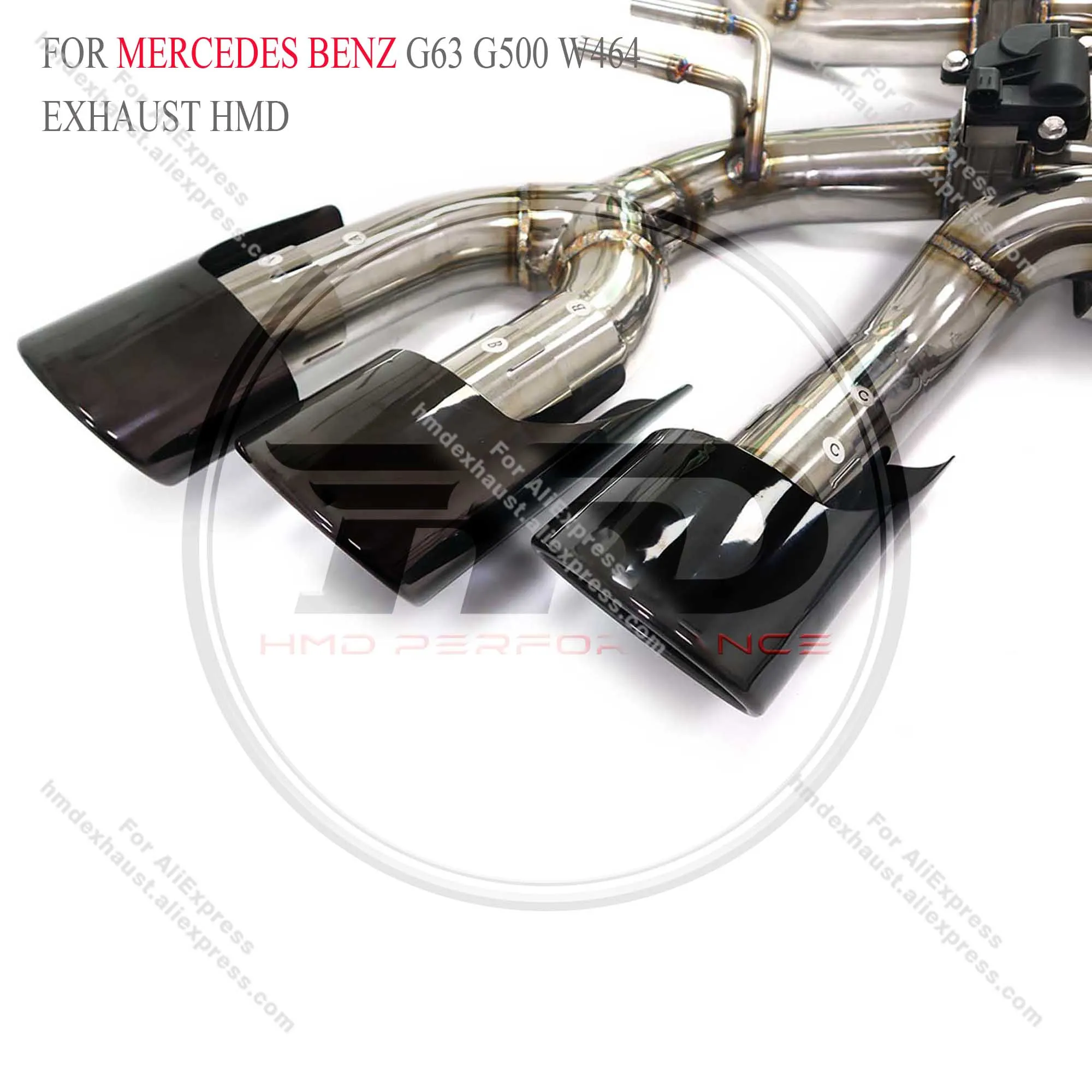 HMD Stainless steel Exhaust System Catback For Mercedes Benz G63 G500 G65 W464 Auto Modification Electronic Valve