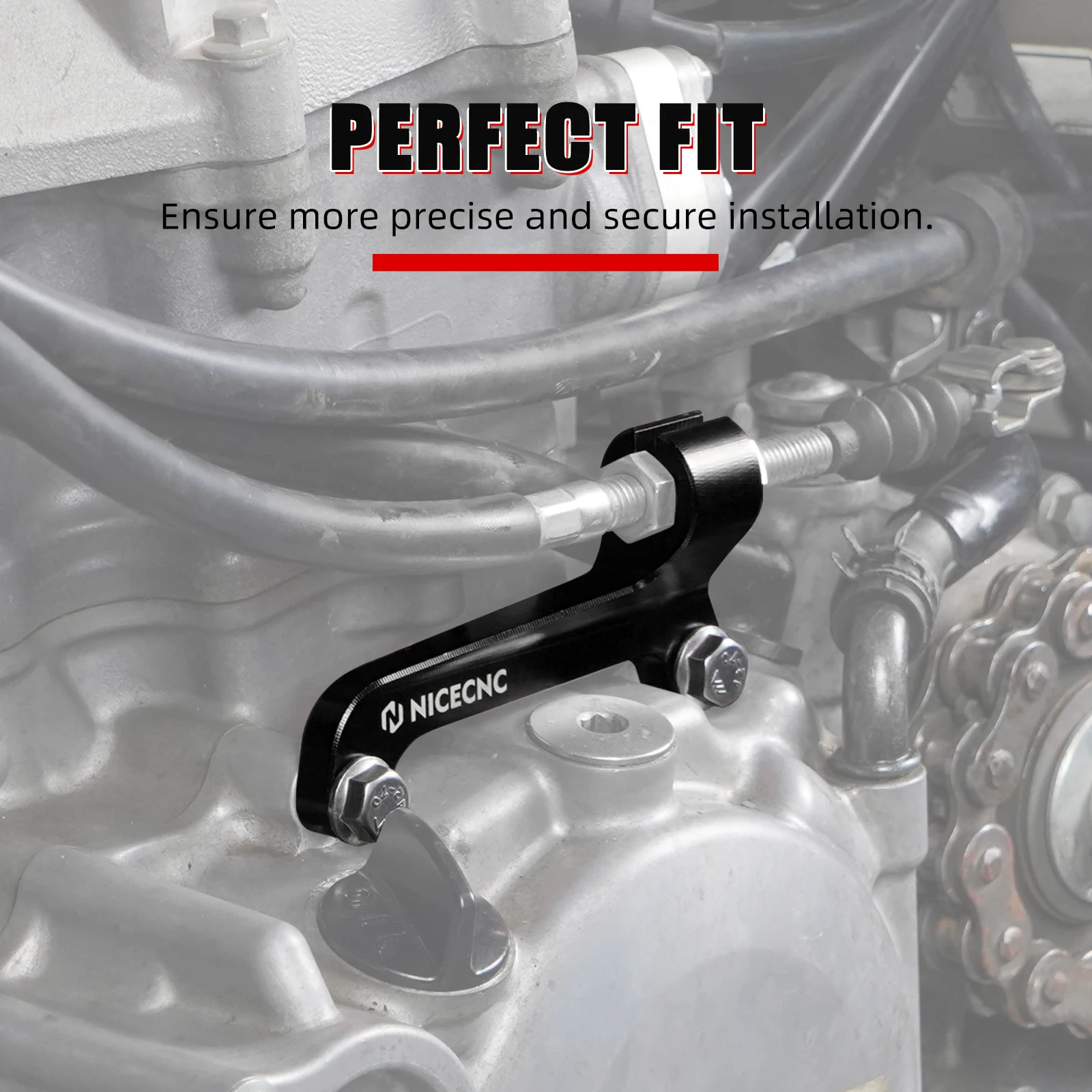 NICECNC Engine Clutch Cable Mounting Bracket ATV for Honda TRX450R 2006-2009 TRX450ER 2006-2014 Aluminum Clutch Wire Line Holder