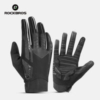 ROCKBROS Winter Cycling Gloves Touch Screen Thermal Warm MTB Gloves Autumn Long Full Finger Bike Gloves Windproof Bicycle Gloves