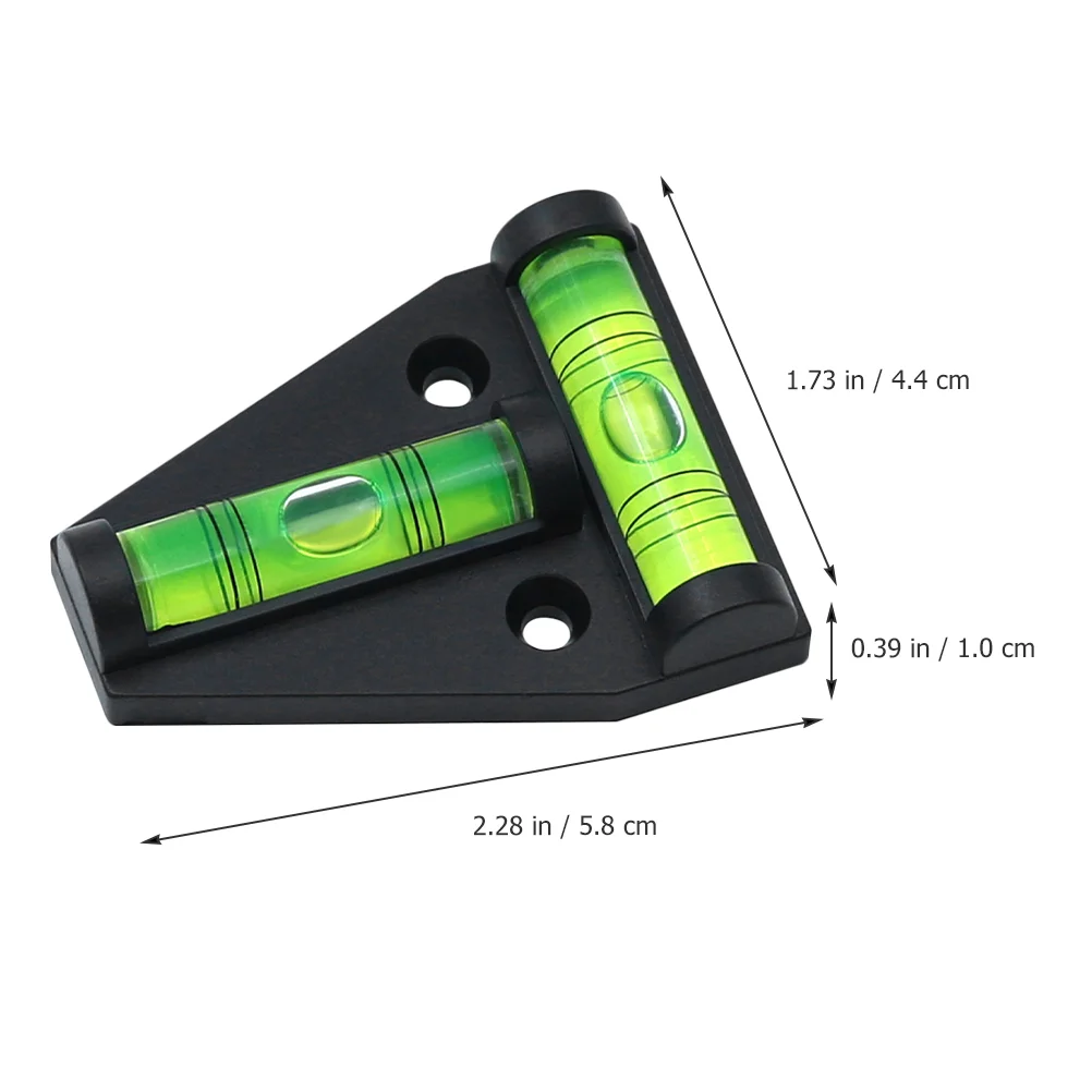 5 Pcs Small Bubbles Two-way Triangular Level Mini Little Circular Plastic Tool Leveler