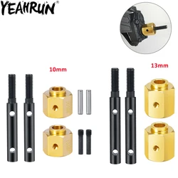 YEAHRUN Portal Stub Axle Drive Gear Shaft Wheel Hex Adapter per Axial SCX10 III AXI03007 1/10 RC Crawler Car Jeep Gladiator Part