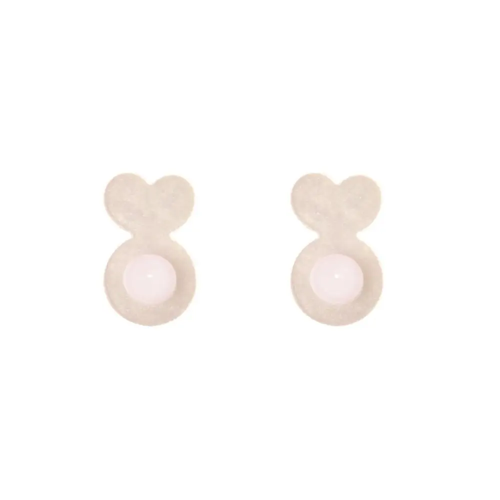 60-80Pcs Rabbit Shape Silicone Ear Back Stoppers Heart Anti Eversion Supportive Earrings Lifters Jewelry Making Accessory