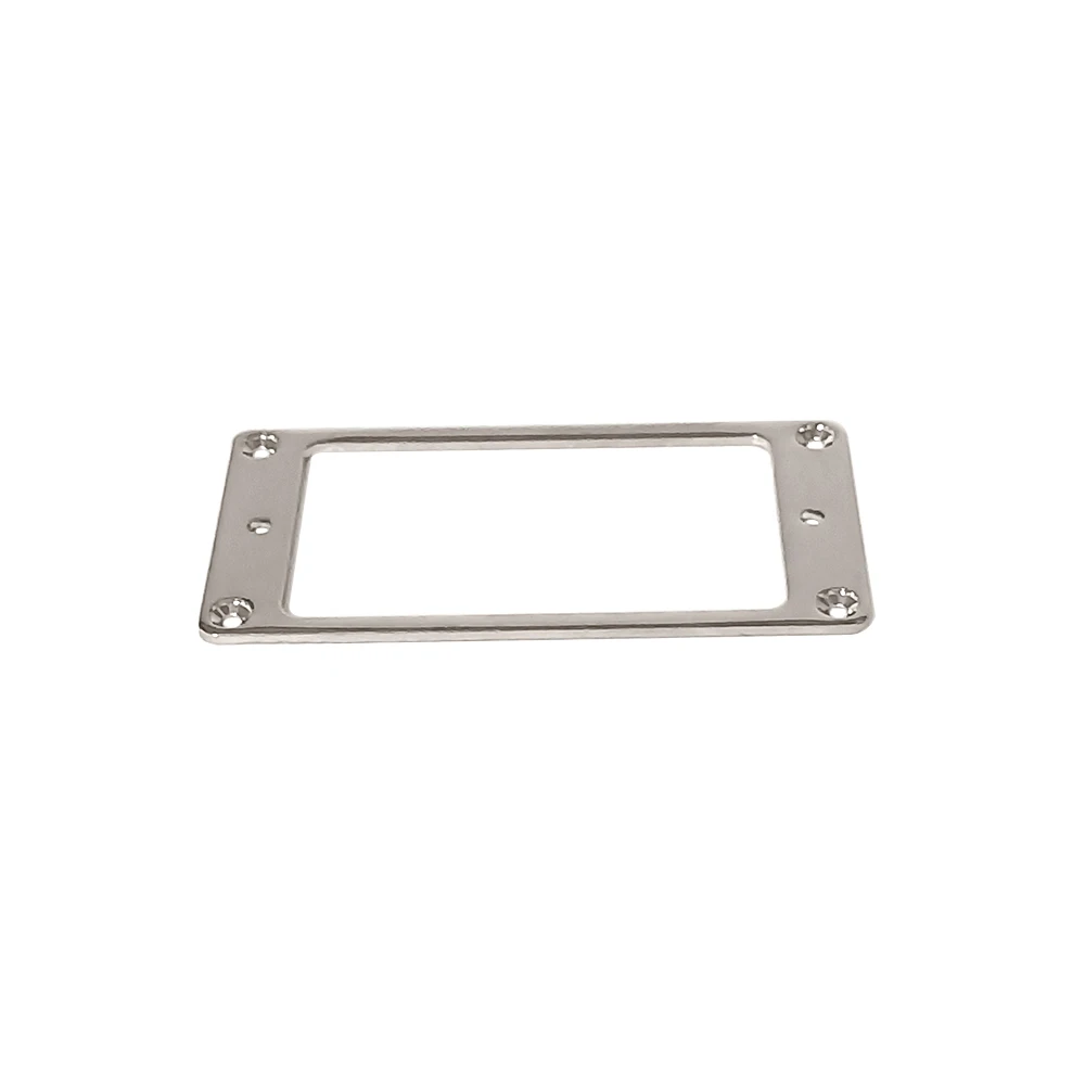 2 Stück E-Gitarre Humbucker Pickup Ring Gitarre Metall Flachrahmen Montagering – Detail 6