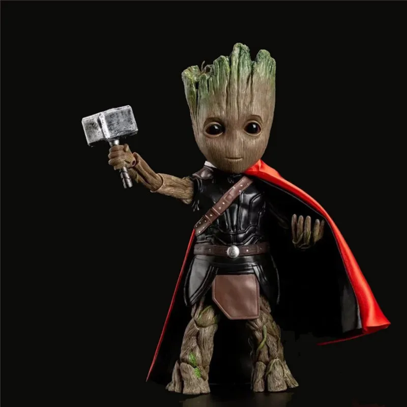 Figura de acción de Guardianes de la Galaxia Groot Cos Deadpool, modelo de juguete coleccionable para decoración, regalo de cumpleaños para aficionados