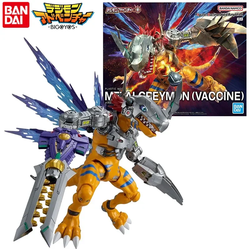 

Bandai Genuine Digimon Adventure Anime Figure Figure-Rise Metal Greymon Action Figure Toys for Boys Girls Gift Collectible Model