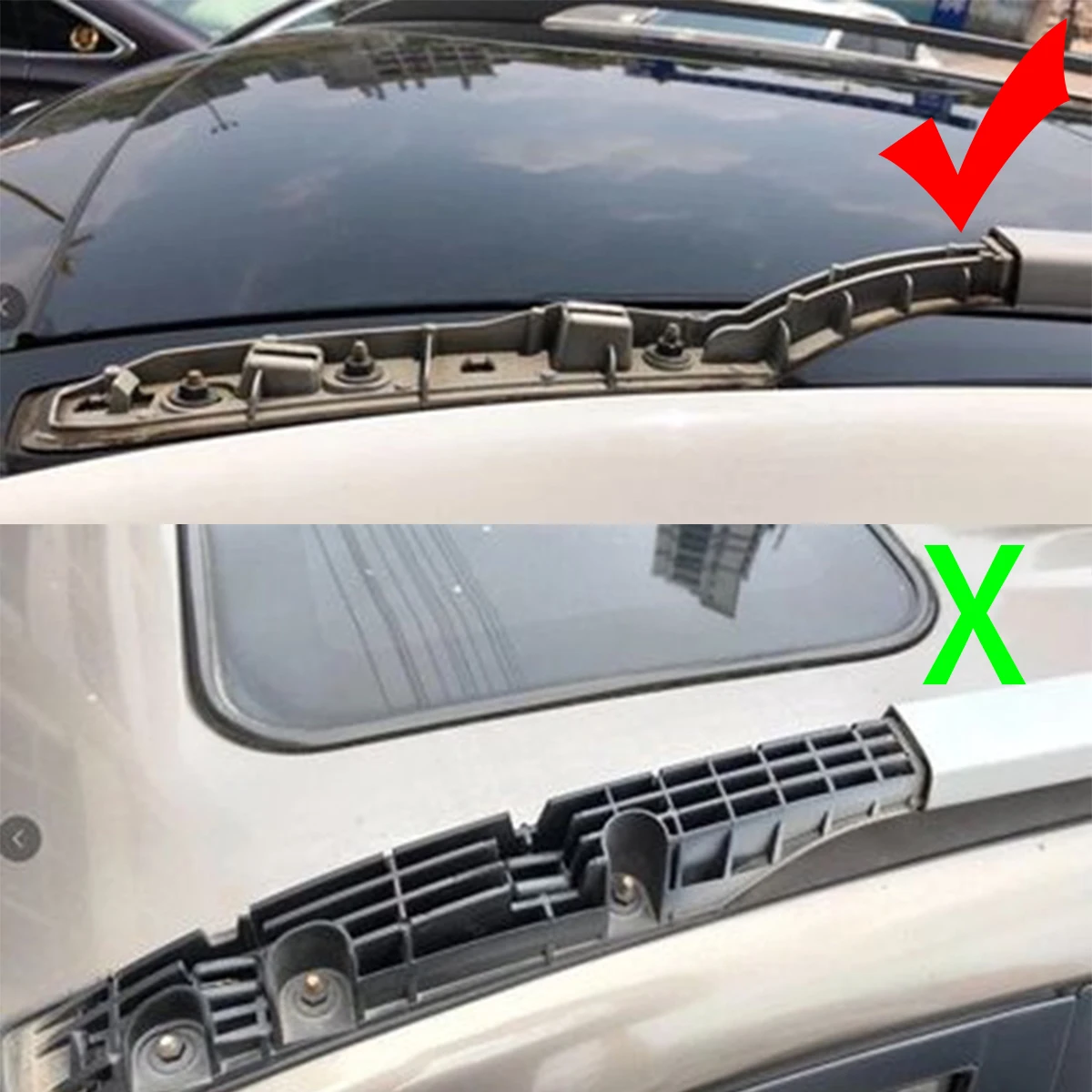 Roof Rack Cover For Hyundai Tucson IX35 TUCSON 2011-2015 Panorama Sunroof Front Rear Roof Luggage Bar Rail End Shell Cover