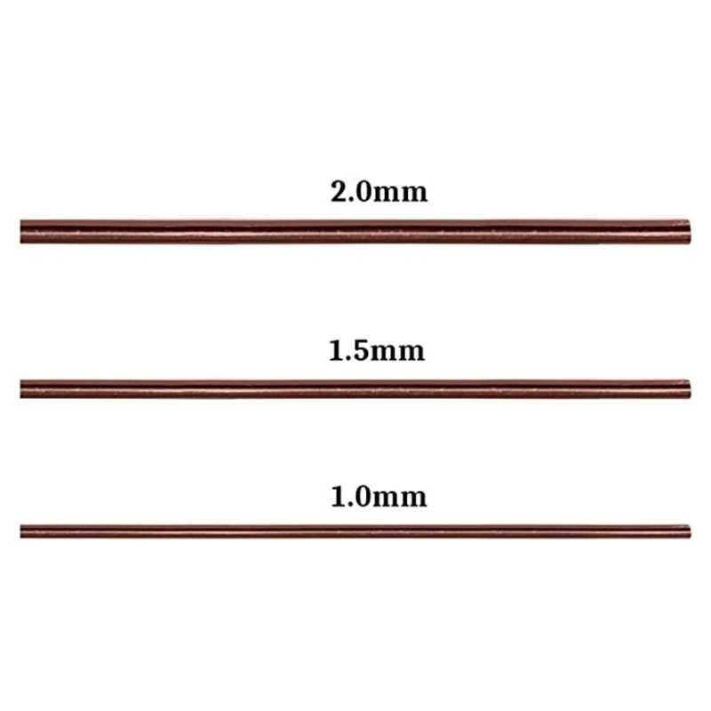 5 Roll Tree Training Bonsai Wire Cutter Anodized Aluminum Wire For Holding Bonsai Branches Small Trunks (Brown)