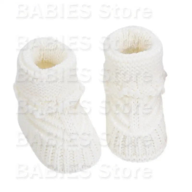 

C9GB Handmade Infant Booties Warm Crochet Shoes Comfortable Wear for Boy & Girls