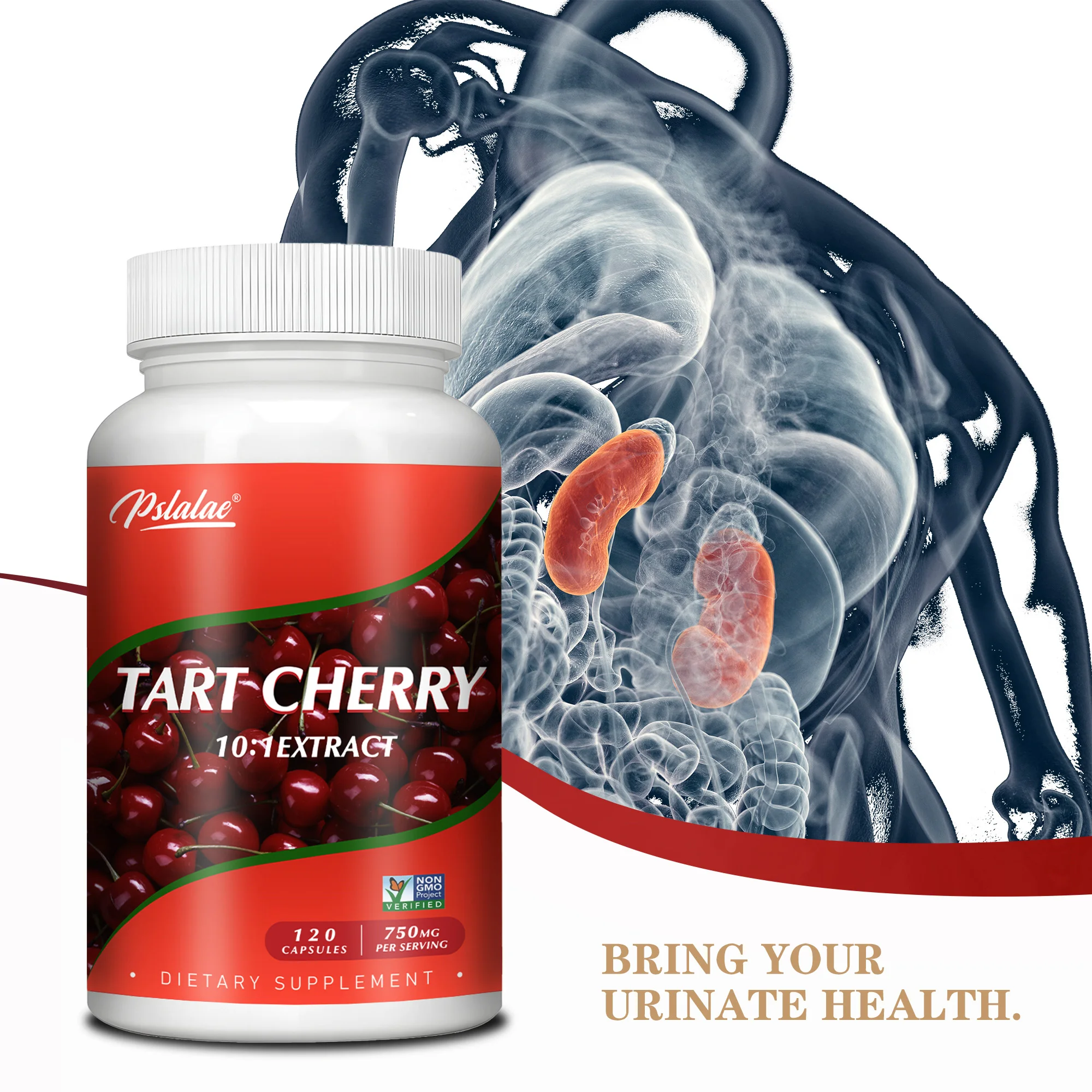 

Tart Cherry - Balanced Uric Acid Levels, Improves Sleep Quality, Supports Joint Health, for Enhanced Physical and Mental Health