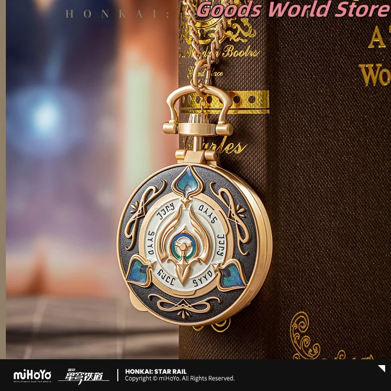 الأصلي افينتورين تقليد ساعة الجيب قلادة معدنية لعبة هونكاي ستار السكك الحديدية افينتورين ساعة الجيب تأثيري حلي هدية #3