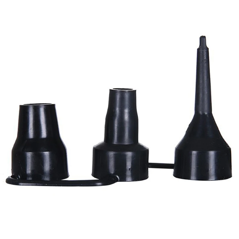 3 Sizes Nozzle Pump Nozzle Head Air Inflator Adaptor Replacement Nozzles Black Air Nozzle Of Blower Charging Pump