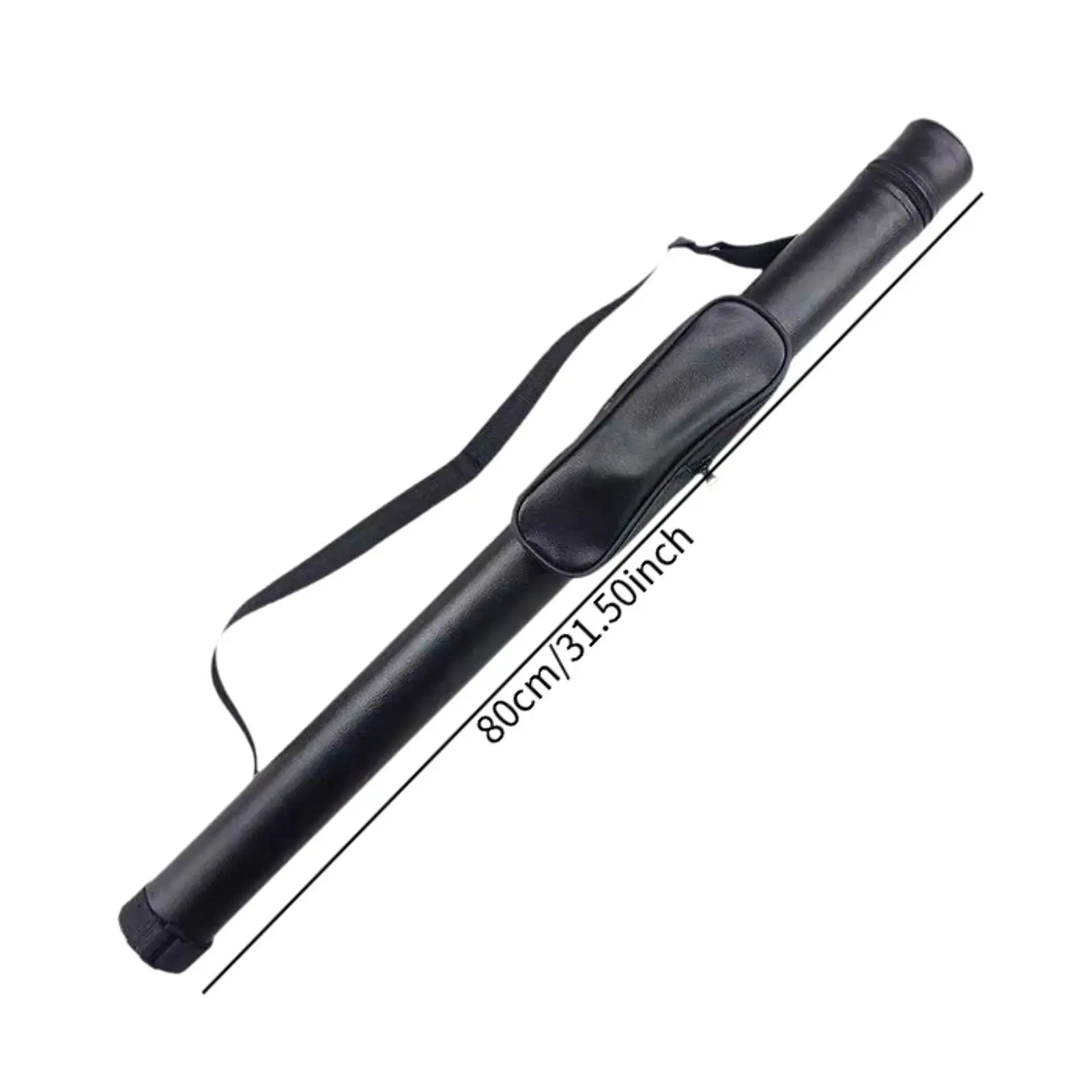 

Hard Pool Cue Carrying Case PU Leather Waterproof Snooker Stick Storage Box Container for Billiard Cue Tips and Supplies
