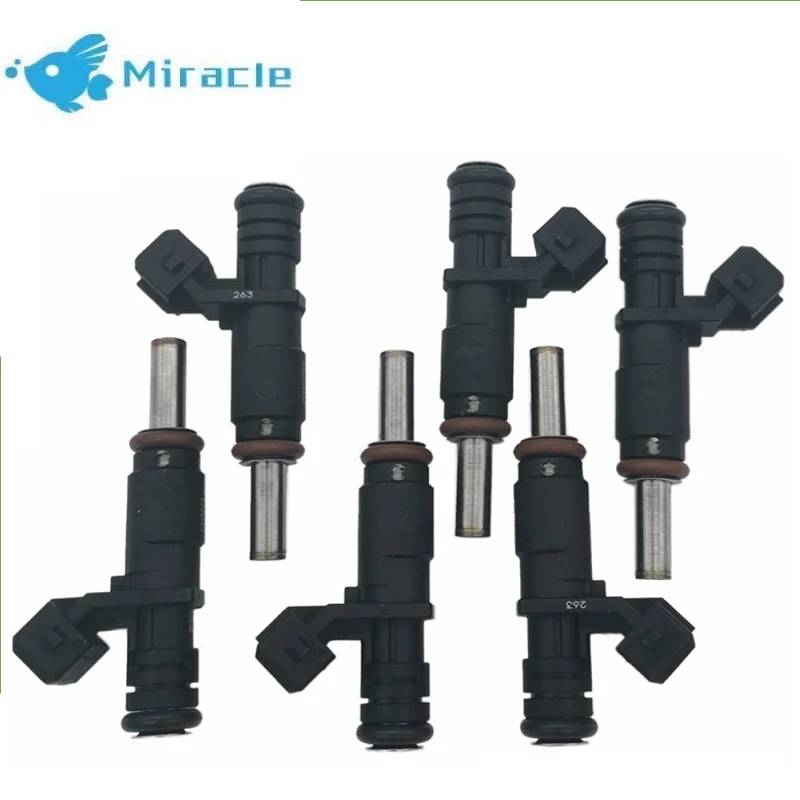 

6X Fuel Injectors 7531634 For BMWw 328i 330i 525i 528i 530i X3 X5 Z4 13537531634 1353753163