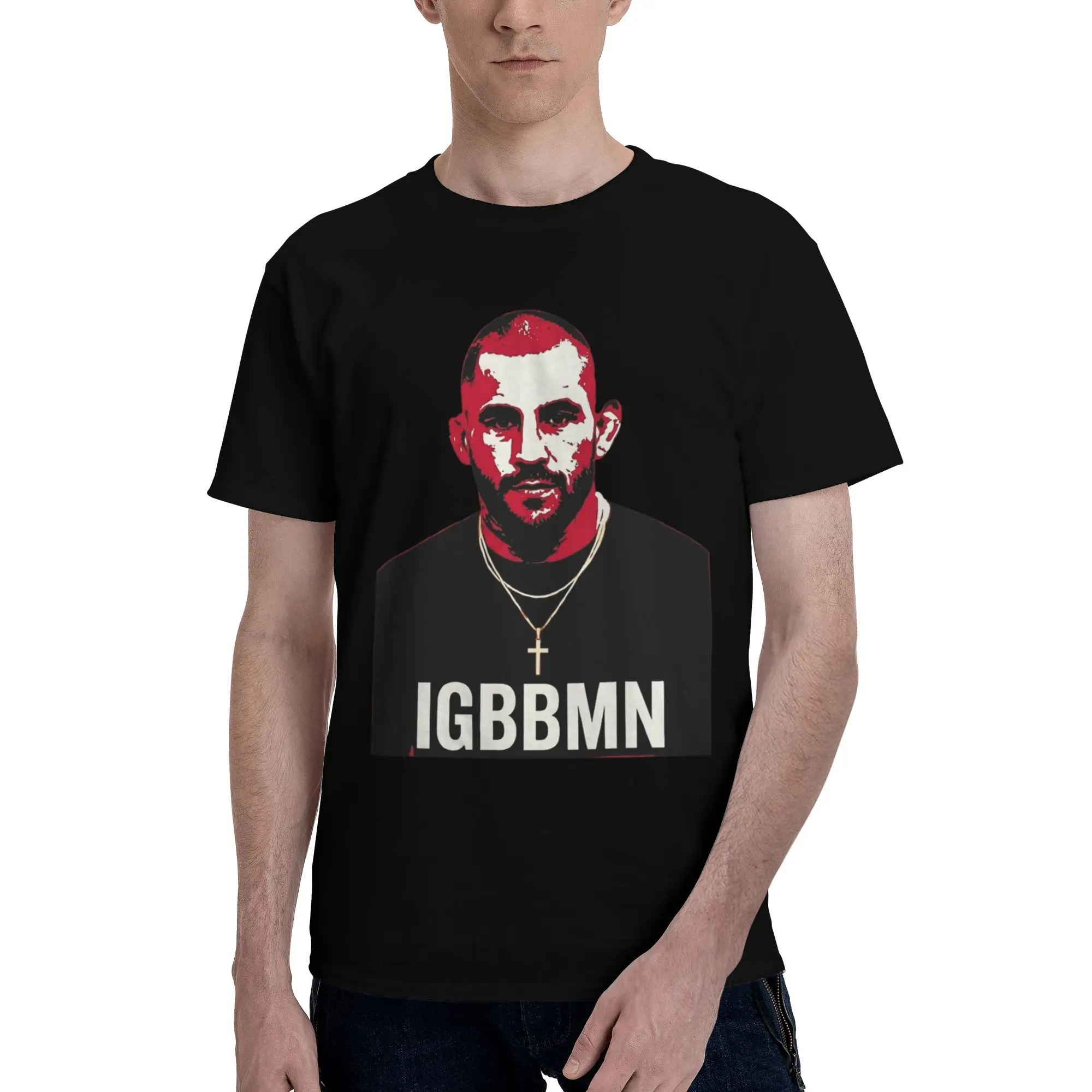 Dustins Poirier IGBBMN T Shirt Men Pure Cotton Novelty T-Shirt O Neck  Tee Shirt Short Sleeve Clothing Original