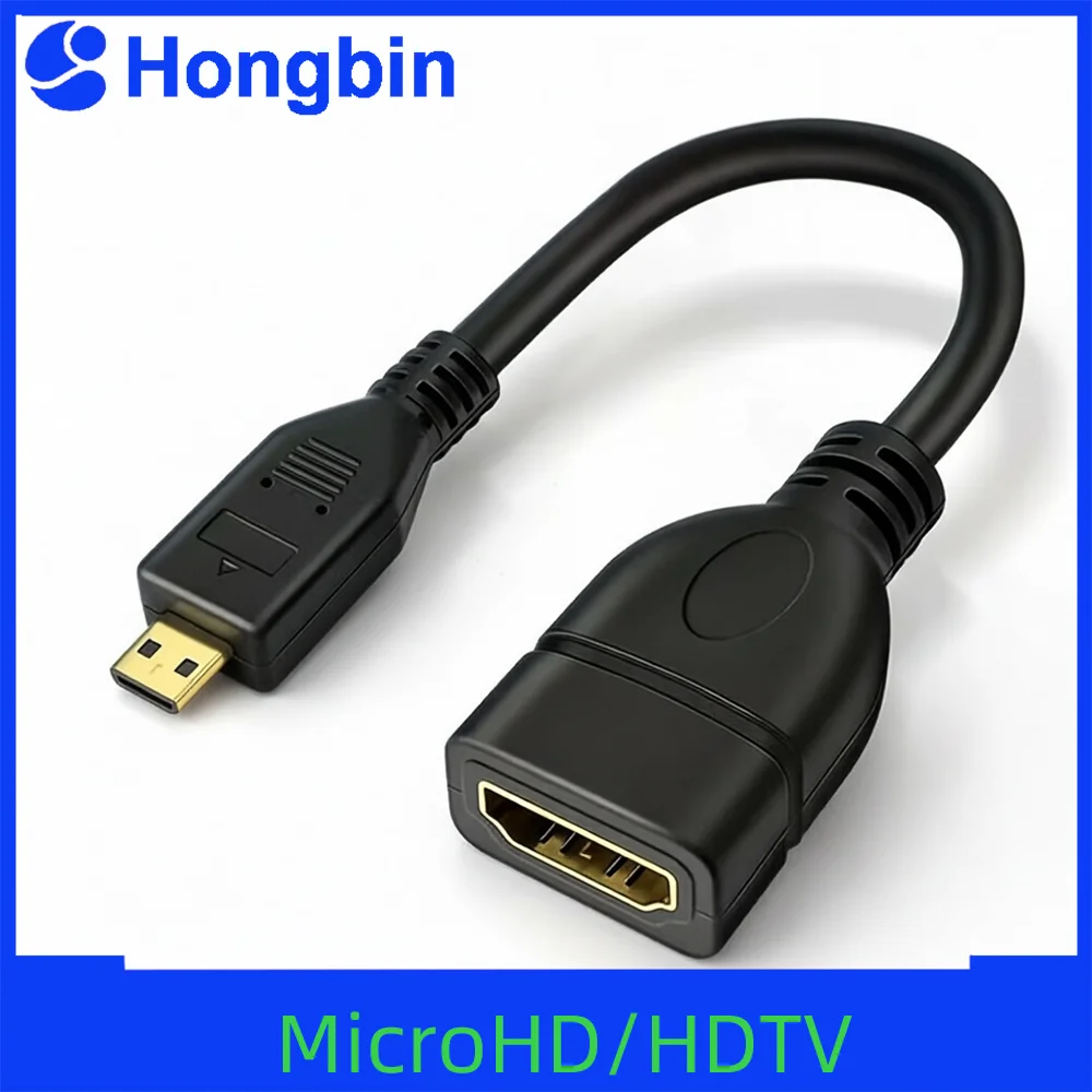 15cm para baixo ângulo direito esquerdo hdmi-cabo micro hd macho para hd fêmea adaptador conector para hdtv