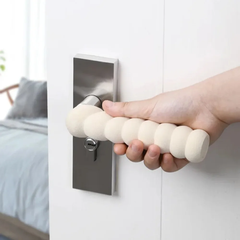 1PC Soft Rubber Crash Pad Door Handle Stopper Round Door Knob Foam Cover Furniture Protector Safety Protector Static-free