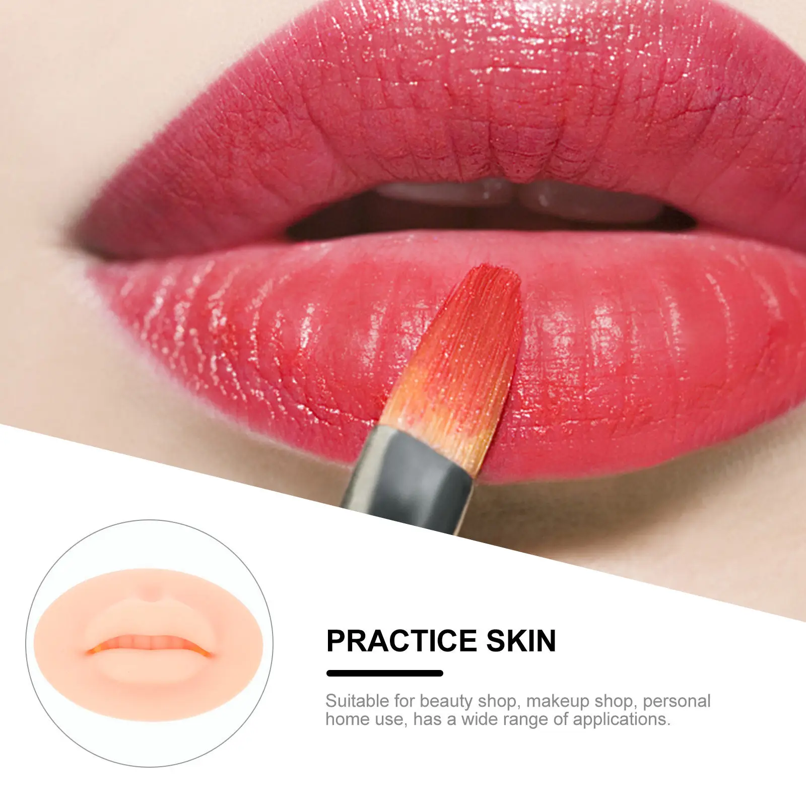 

Silicone 5D Makeup Practice Skin Mold Thick Fake Skin for Makeup Training Tool Beauty Shop Home Use Practice Tool