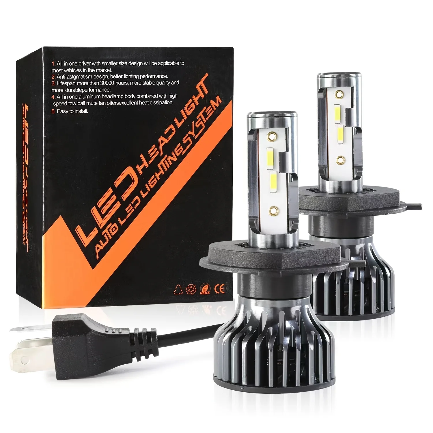 Heyword 22000lm 120W 1860 CSP chip 3000k/4300k/6000k/8000k Auto LED Faro h4 h7 h1 Fari a LED 9005 H7 h11 ha condotto la luce