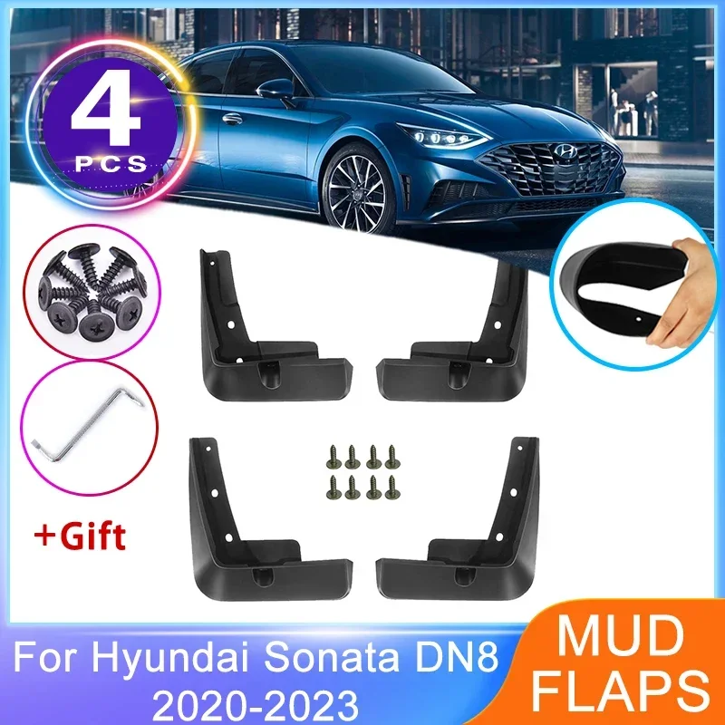 

4x For Hyundai Sonata DN8 2020 2021 2022 2023 Wheel Protector Fender Front Rear Mudguards Splash Guards MudFlaps Car Accessories