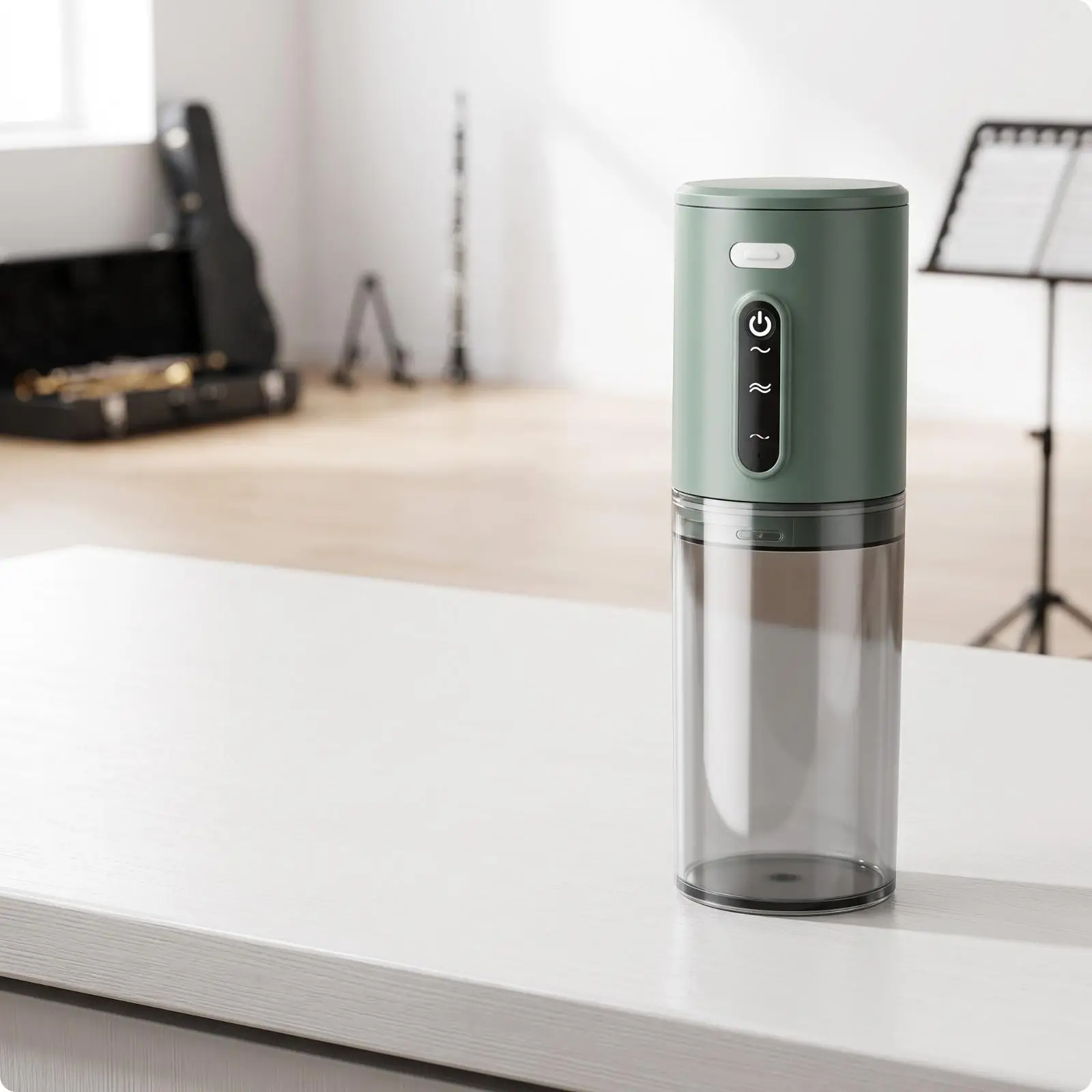 Portable Industrial Cleaner for Wind Instruments with Long Nozzle Brush USB Charging Cordless Pipe Washer
