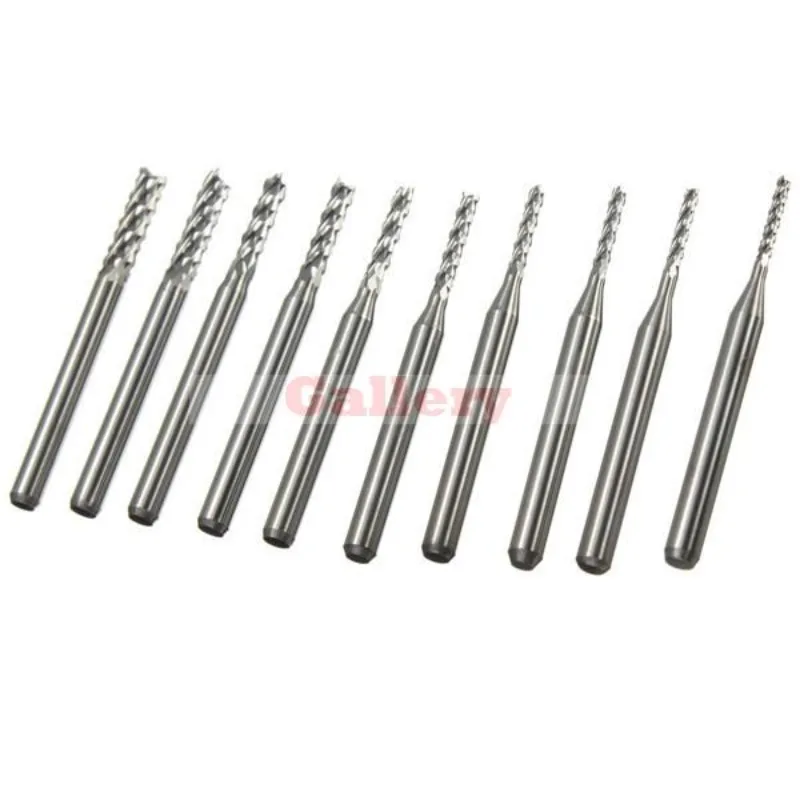 Imagem -04 - Brocas de Gravação de Metal Duro Conjuntos de Brocas de Gravação de 1.3 Mm3 175 mm para Cnc Pcb Rebarbas Rotativas Brocas de Moagem de Madeira Broca Peças de