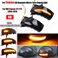 2x Dynamic Blinker For VW Touran 1T1 1T2 2003 2004 2005 2006 2007 2009 LED Turn Signal Light Side Lamp arrow mirror indicator