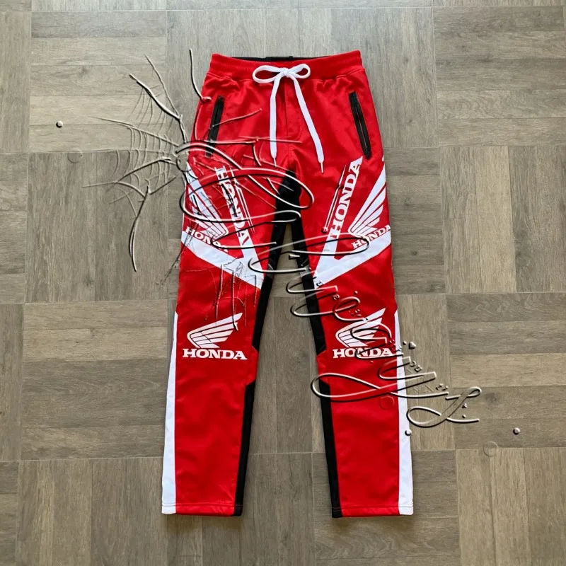

2026 New Track Design Honda Racing Motorcycle Pants Men's Sports Breathable MOTO Off Road Enthusiast Pants Mountain Bike Pants