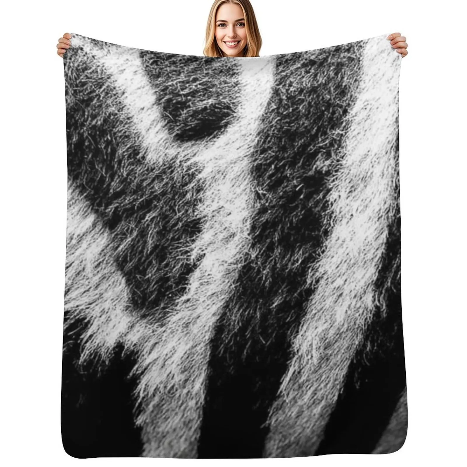 

Zebra Fur Throw Blanket For Decorative Sofa Summer Beddings Decorative Sofas Single Blankets