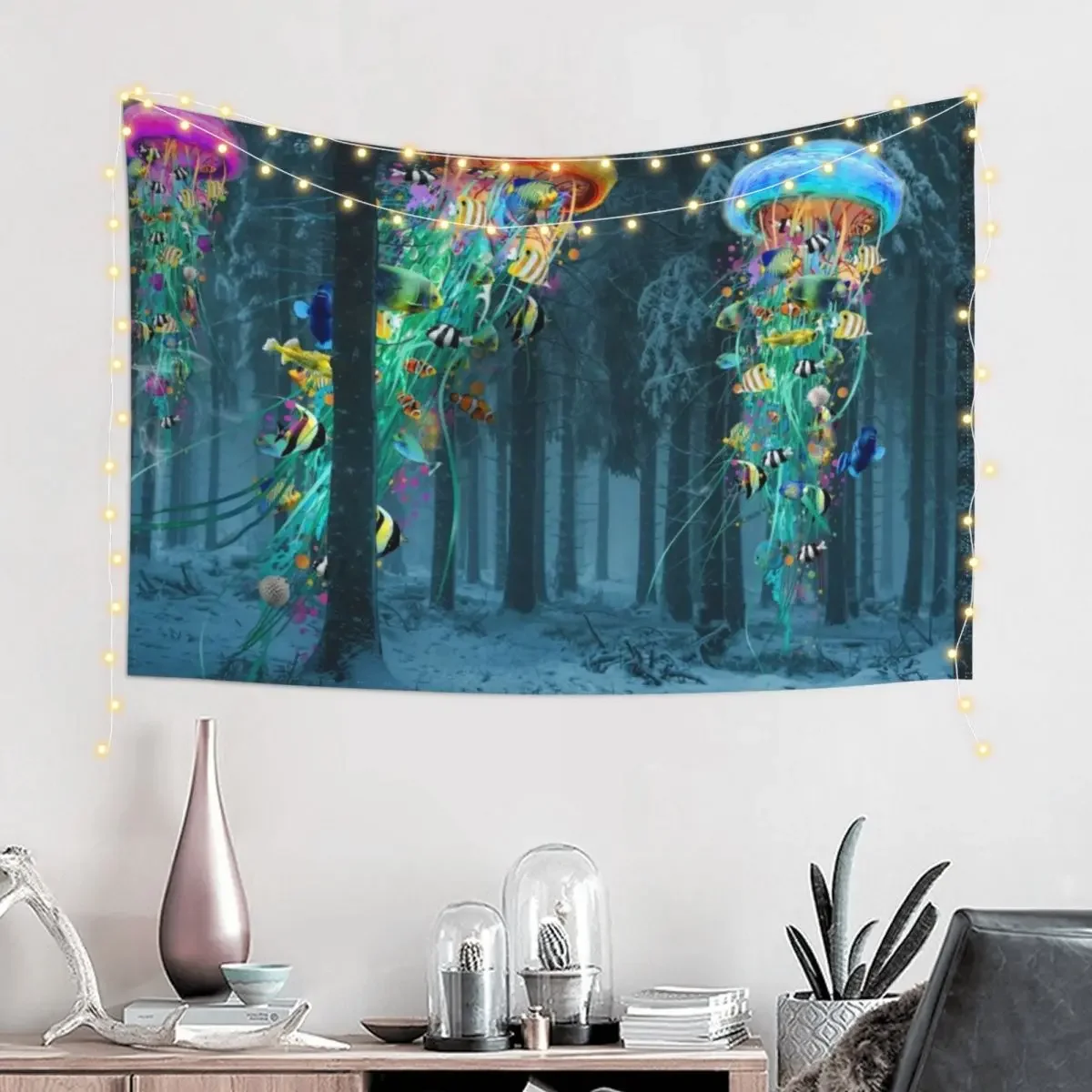 Reksio and Jethro Christmas Day Tapestry Bedrooms Decorations Living Room Decoration House Decoration Tapestry