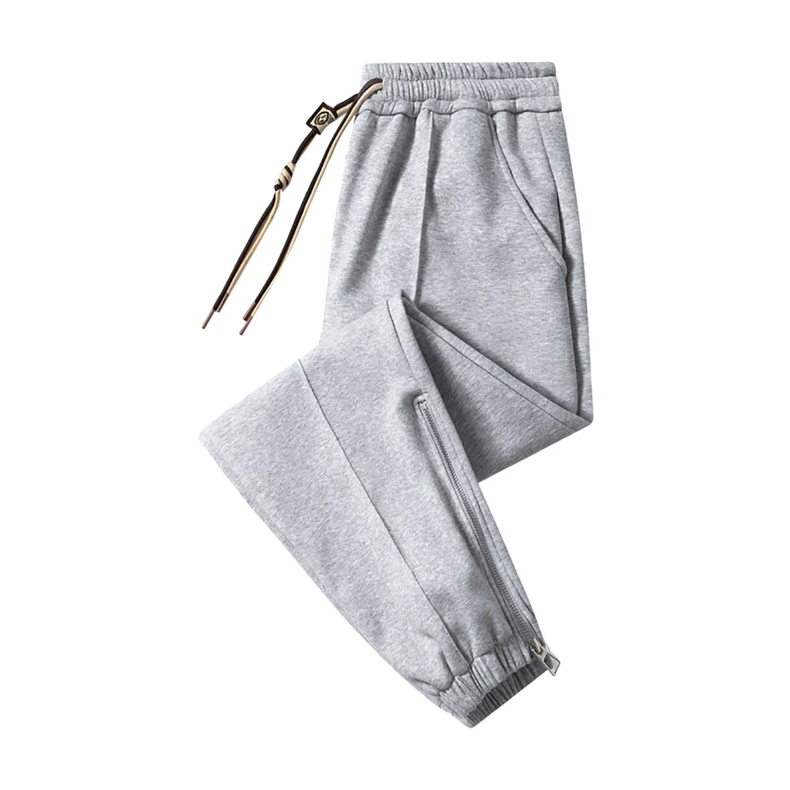 

Men's Spring And Autumn Loose Casual Cotton Bunched Feet Sweatpants Knit Pants