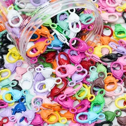 Heart Colorful Metal Lobster Claw Clasp Hooks End Clasps Connectors For DIY Clothes Jewelry Making Findings Necklace Bracelet