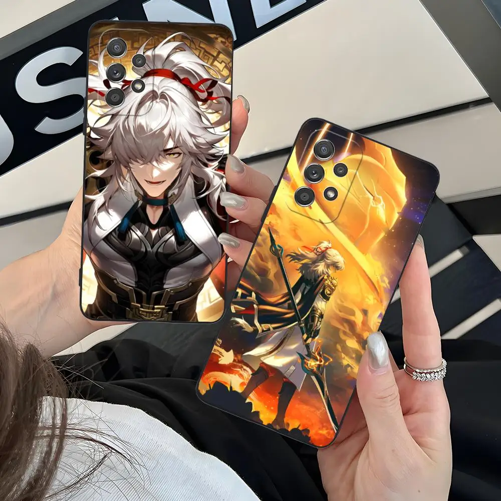HSR JingYuan Phone Case for Samsung Galaxy M55 54 42 35 34 33 32 23 22 15 14 13 12 F55 5G Soft TPU Shockproof Cover