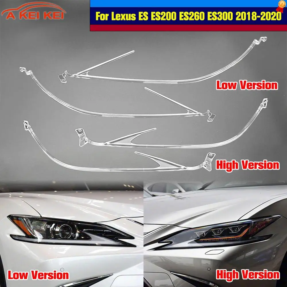

White light Fit For Lexus ES200 ES300 2018 2019 2020 DRL Light Guide Plate Tube Car Headlight Daytime Running Light Angel Eye