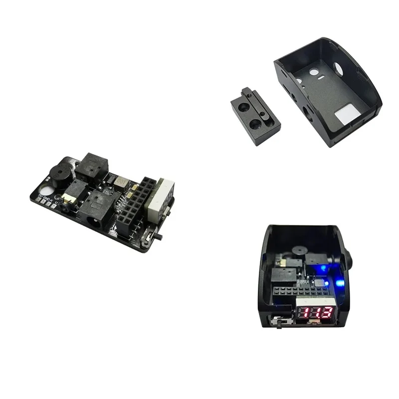 FlytoFPV 1.2G1.3G5.8G VRX PORT3.0PLUS FPV compartimento base receptor analógico, adecuado para gafas de vídeo FPV, con ala de bajo voltaje